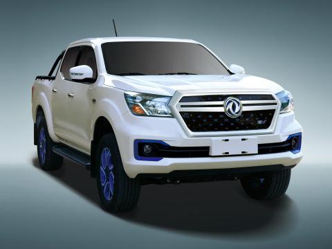 Luxury Dongfeng Rich 6 EV 4x2 Double Cab Pickup Truck Cars LHD 1