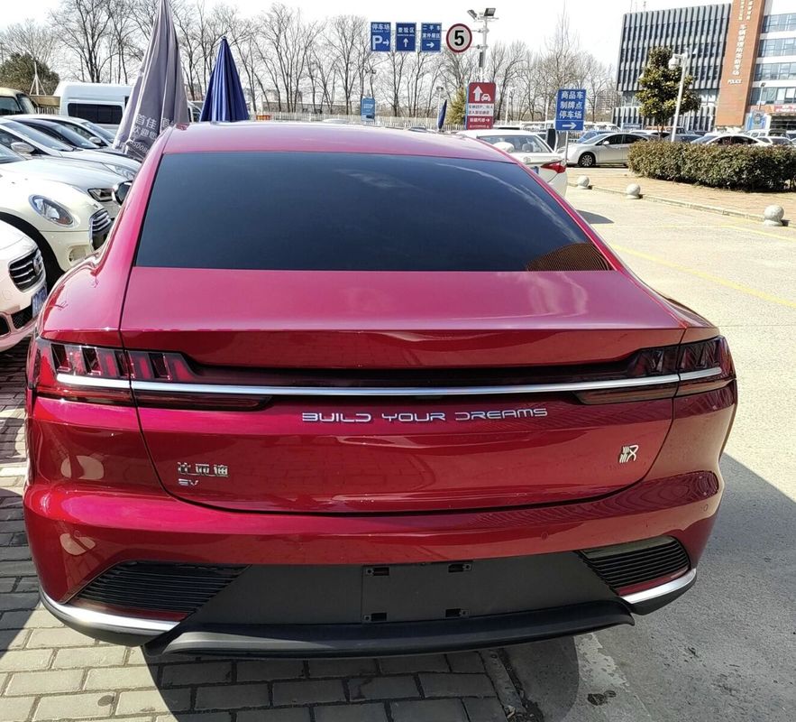 4 Doors Red BYD Han Electric Car BYD Electric Suv Flagship Exporters 715km