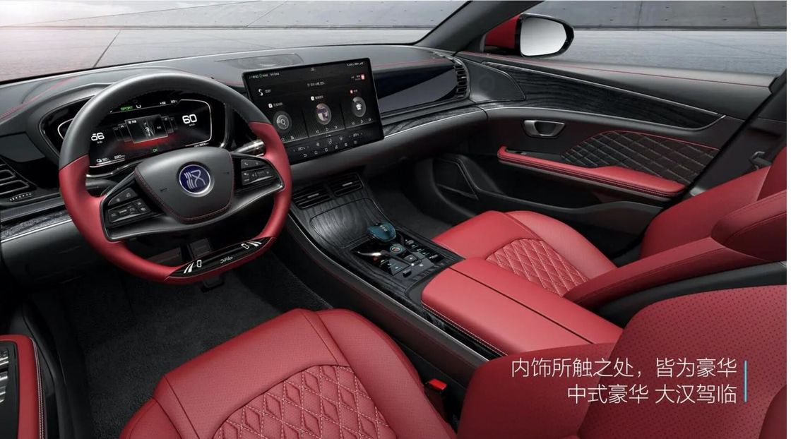 4 Doors Red BYD Han Electric Car BYD Electric Suv Flagship Exporters 715km